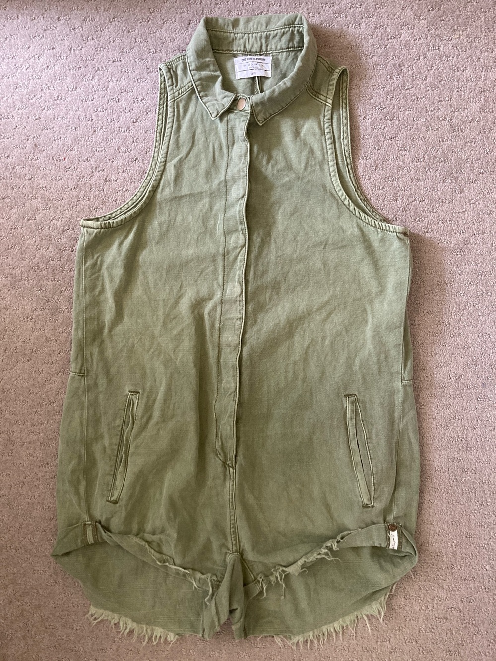 One X OneTeaspoon olive/army green romper, Small.